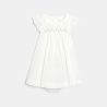 Robe de cérémonie à volants blanc bébé fille
