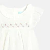 Baby girl's white formal ruffle dress