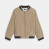 Blouson teddy en toile beige Garçon