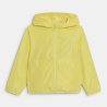 Girl's yellow waterproof windcheater jacket