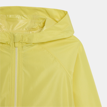 Girl's yellow waterproof windcheater jacket