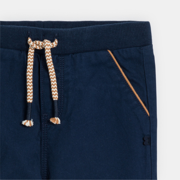 Baby boy's blue cotton joggers