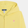 Sweat-shirt à capuche jaune Fille