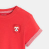 Baby boy's red motif T-shirt