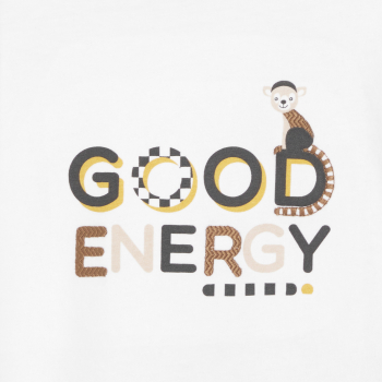 Baby boy's white animal T-shirt