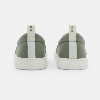 Tennis tissu à enfiler vert garçon