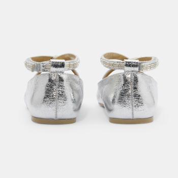 Ballerine croisée irisé gris fille