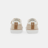 Baby boy's low-top beige canvas trainers