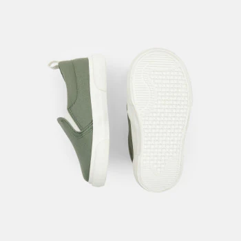 Tennis tissu à enfiler vert bébé garçon