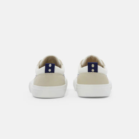 Basket basse toile beige bébé garçon