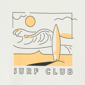 Pyjama-short en jersey blanc Garçon