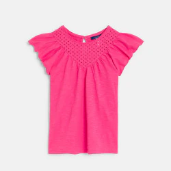 Girls' yellow broderie...