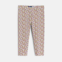 Leggings courts imprimés vert Fille