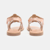 Sandales à brides irisées rose fille