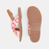 Girl's pink crochet strappy sandal