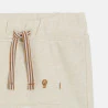 Baby boy's beige fleece shorts