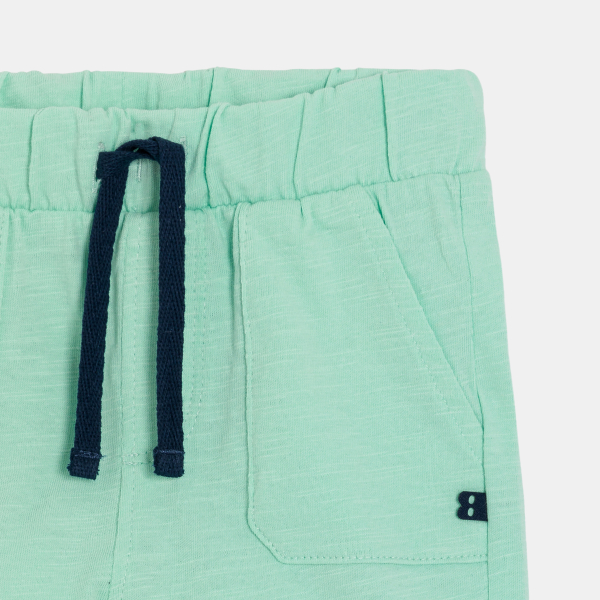 Baby boy's lightweight green shorts