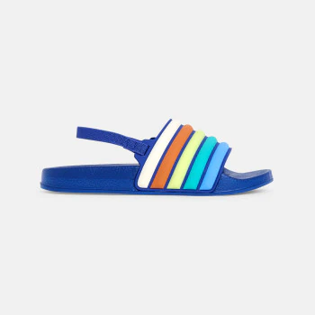 Sandales rayées multicolores garçon