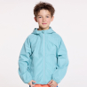 Boy's green waterproof windcheater jacket.