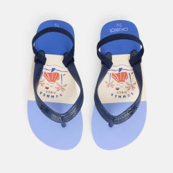 Tongs bleu garçon