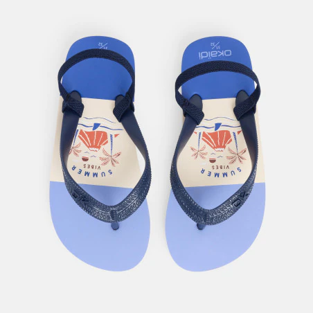 Tongs bleu garçon