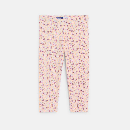 Girl's orange printed cycling shorts