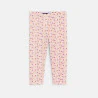 Girl's orange printed cycling shorts