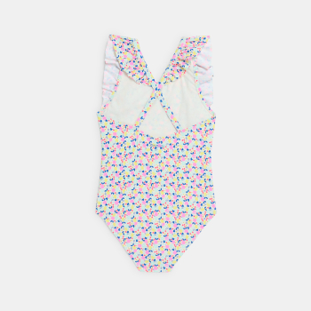 Maillot de bain 1 pièce imprimé multicolore Fille