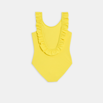 Girl's yellow swimming costume