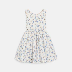 Girl's chic blue printed...