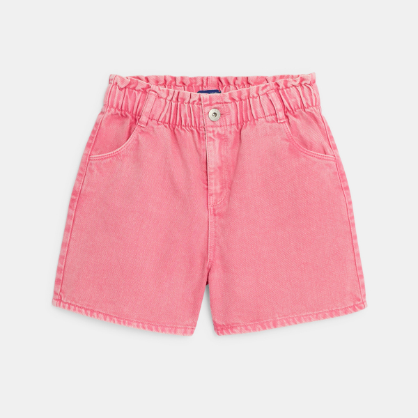 Girls pink demin shorts
