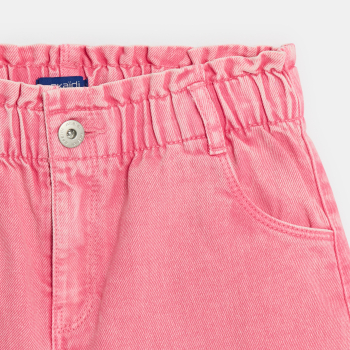Girls pink demin shorts