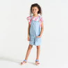 T-shirt rayé manches courtes rose Fille