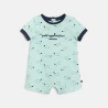Combi courte baleine bleu bébé garçon