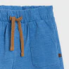 Short en maille légère bleu bébé garçon