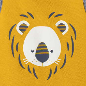 Baby boy's yellow lion playsuit