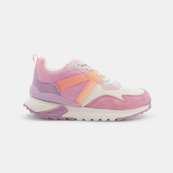 Girl's grey running trainers