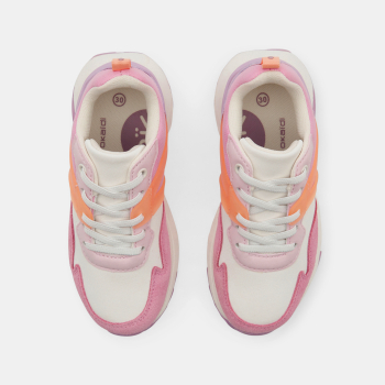 Baskets running gris fille