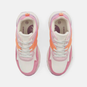 Baskets running gris fille