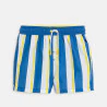 Short de bain rayé bleu Garçon
