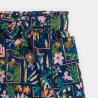 Short ample imprimé bleu Fille