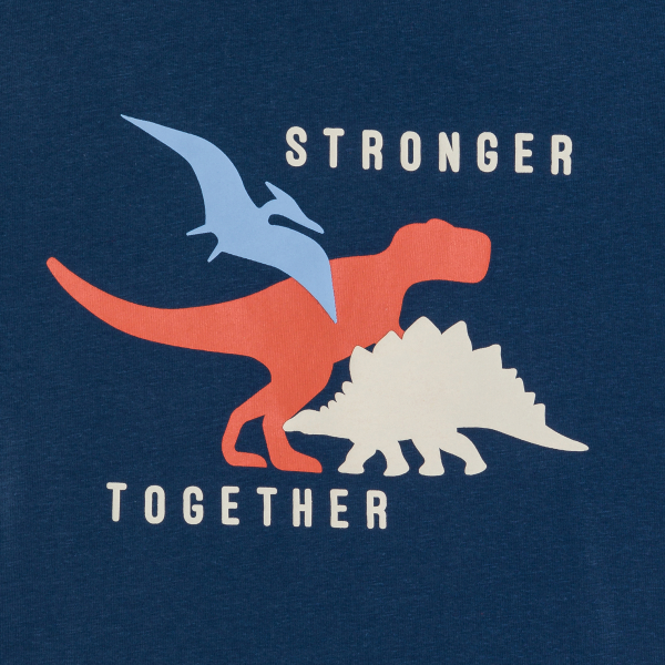 Boy's orange jersey 2-piece summer pyjamas