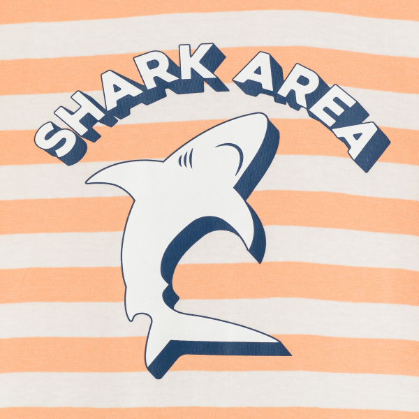 Pyjama d'été 2 pièces en jersey orange Garçon