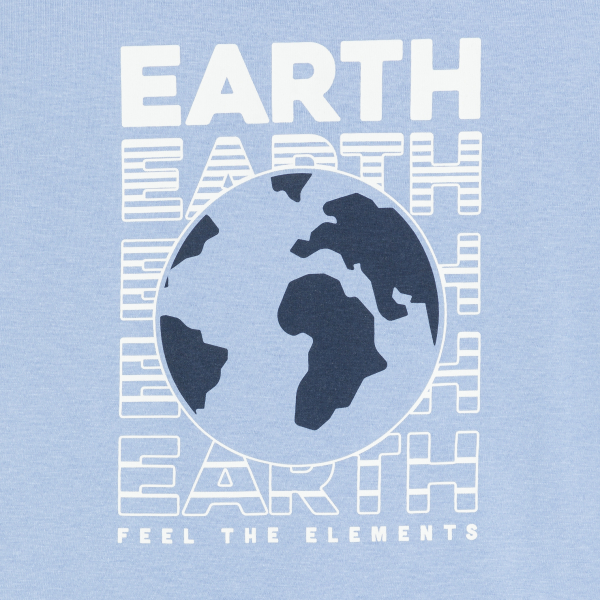 Boy's blue jersey 2-piece summer pyjamas