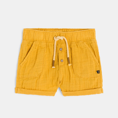 Short coton léger gaufré bébé garçon