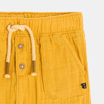Baby boy's lightweight crinkle cotton shorts