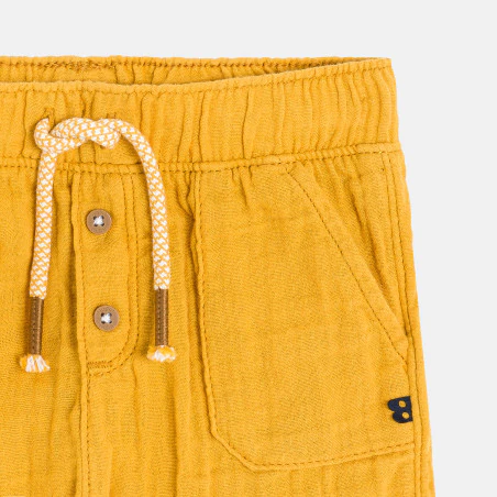 Short coton léger gaufré bébé garçon