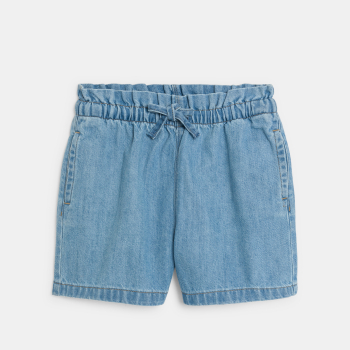 Girls lightweight blue denim shorts
