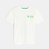 Boy's white short-sleeved skater T-shirt