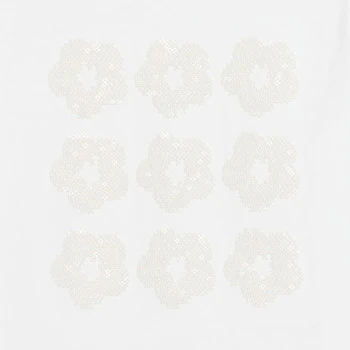 T-shirt manches courtes motif sequins blanc Fille